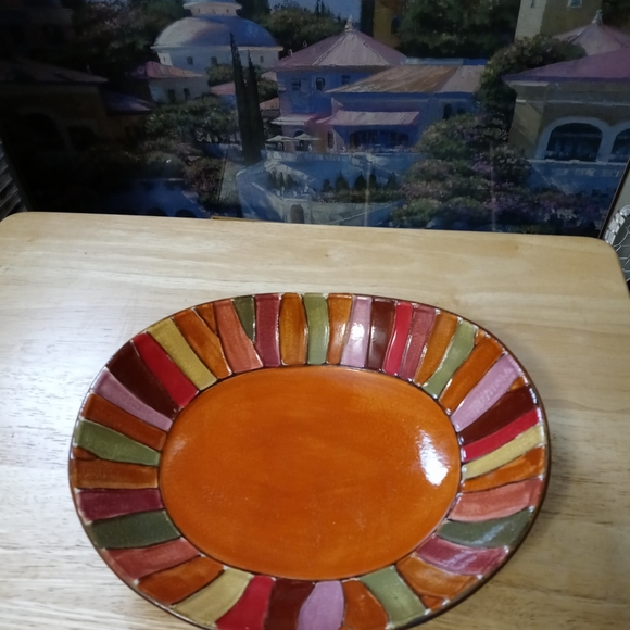 🍜🍤PIER 1 WAVY STRIPE CERAMIC DISH🍕🍱BUNDLE AND SAVE PLENTY!!!🍉🍓 - Picture 2 of 10